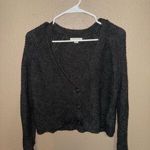 American Eagle Outfitters Dark Gray Cardigan